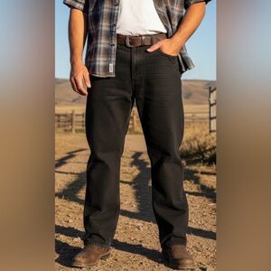 SOLD Wrangler Men's Relaxed Fit Black Jeans